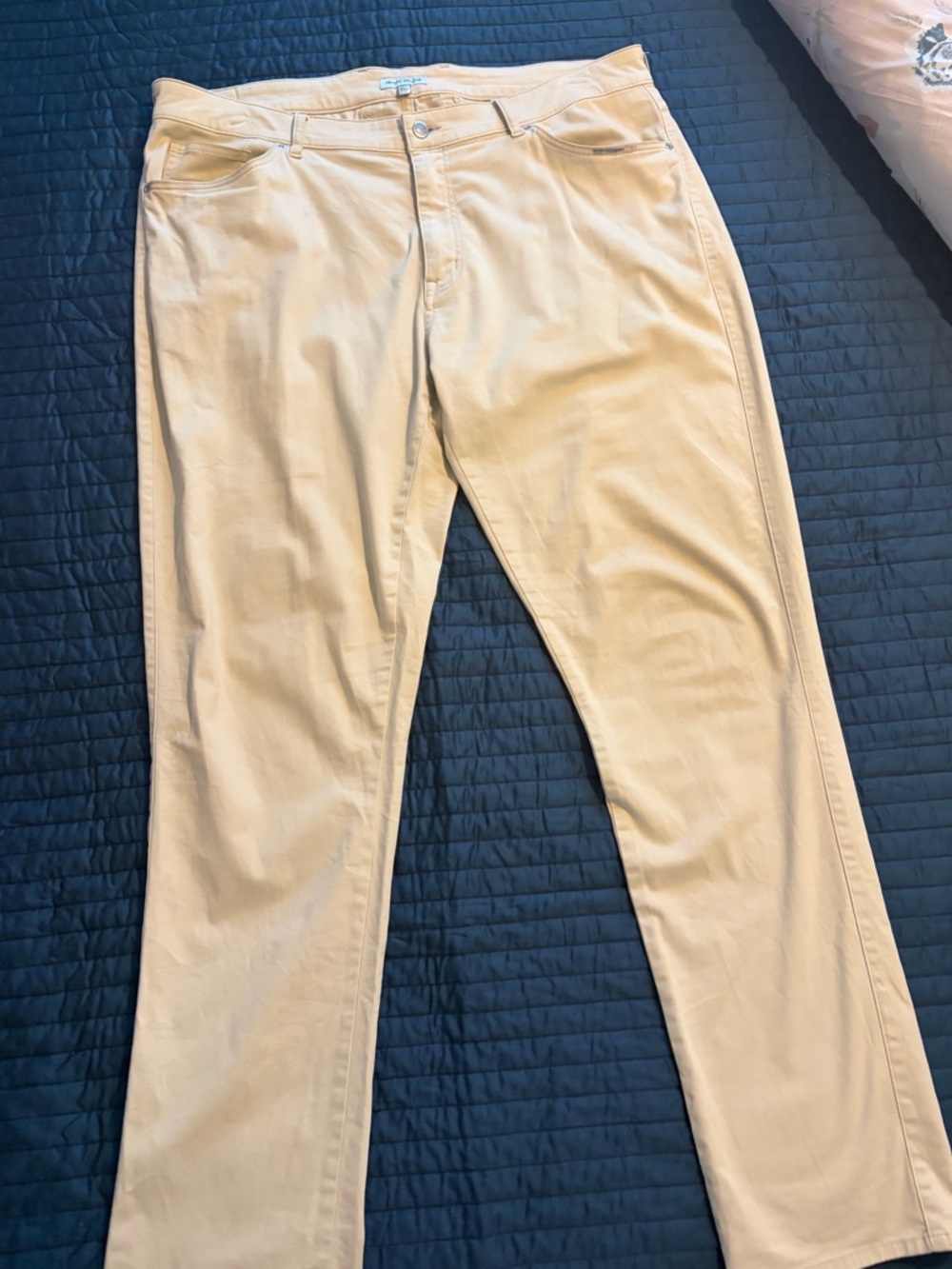 Peter Millar Khaki Straight-Leg Pants
